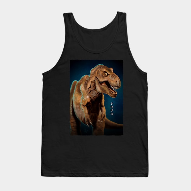 Tyrannosaurus rex - Black Tank Top by Thor Reyes